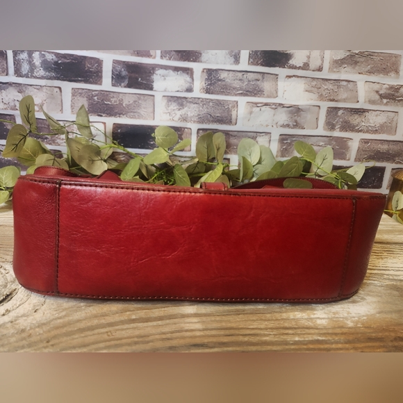 Etienne Aigner Vintage Dark Red Adjustable Strap Shoulder Bag - Picture 16 of 16